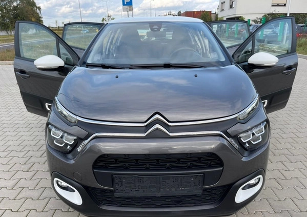 Citroen C3 cena 58900 przebieg: 10000, rok produkcji 2022 z Leszno małe 407